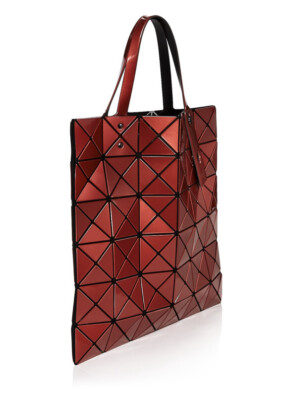 NWT authentic Issey Miyake Bao Bao Dark Orange Color tote bag Made