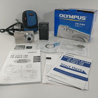 Olympus FE-230 7.1MP Digital Camera + Battery SD Card Charger