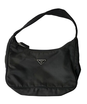PRADA Tessuto Nylon Sport Mini Shoulder Bag Black MV515 w