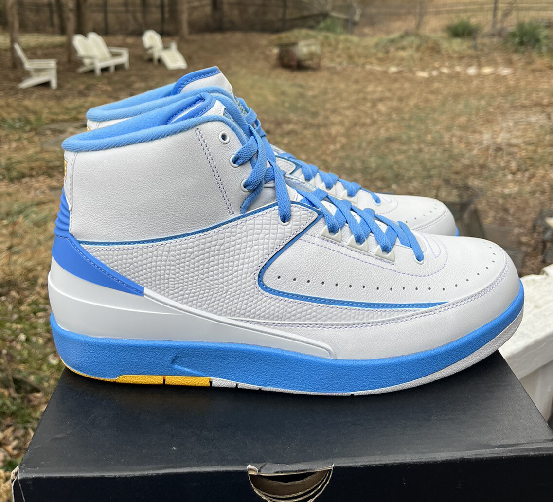 Air Jordan 2 Retro Melo 2018 DS Sz 11 Nuggets White University