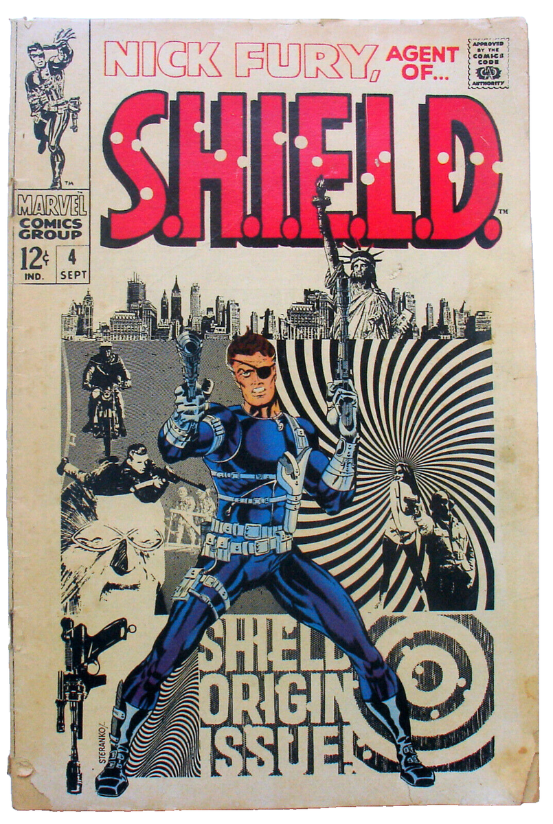 Nick Fury, Agent Of Shield # 4 - Sept., 1968 - Steranko Cover Art