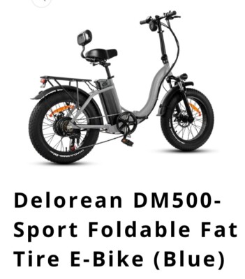 Delorean DM500-Sport Foldable Fat Tire E-Bike | eBay