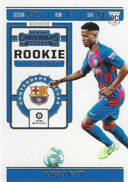 2019-20 Panini Chronicles Contenders Soccer Rookie Ticket Set Base