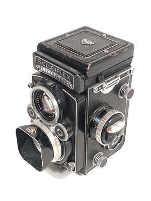 Vintage Rolleiflex 3.5F TLR Film Camera Planar 75mm f/3.5 Lens