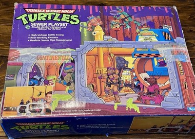 TMNT Teenage Mutant Ninja Turtles Sewer Playset 1989 - Set With