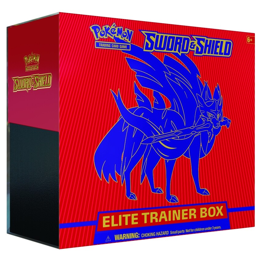 Pokemon TCG Sword & Shield Base Set Zacian Elite Trainer Box 8
