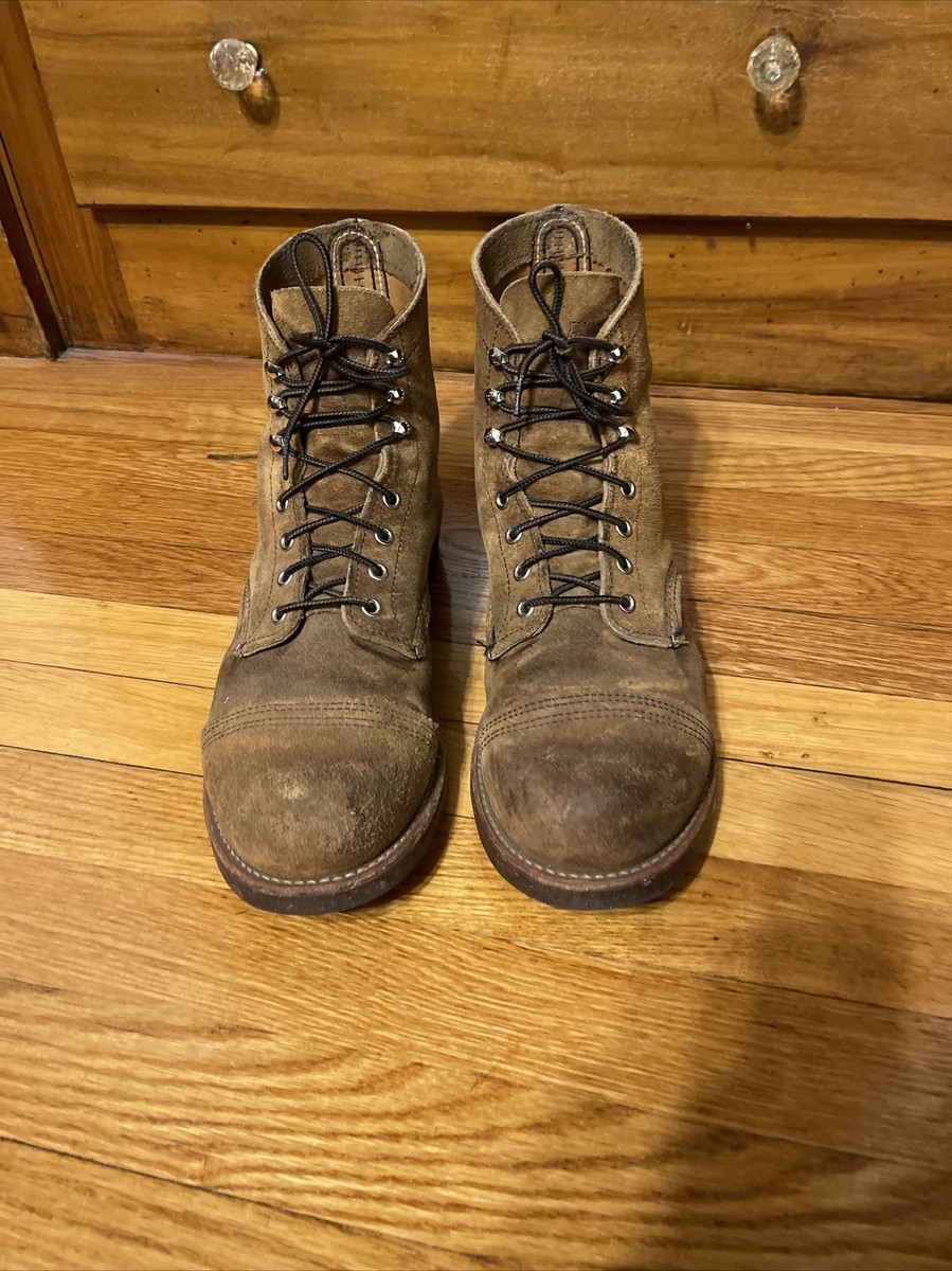 Red Wing Iron Ranger 8113 Hawthorne Muleskinner roughout boot