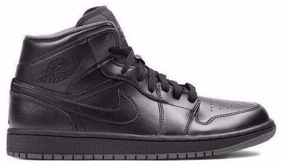 Size 8 - Air Jordan 1 Mid Black for sale online | eBay