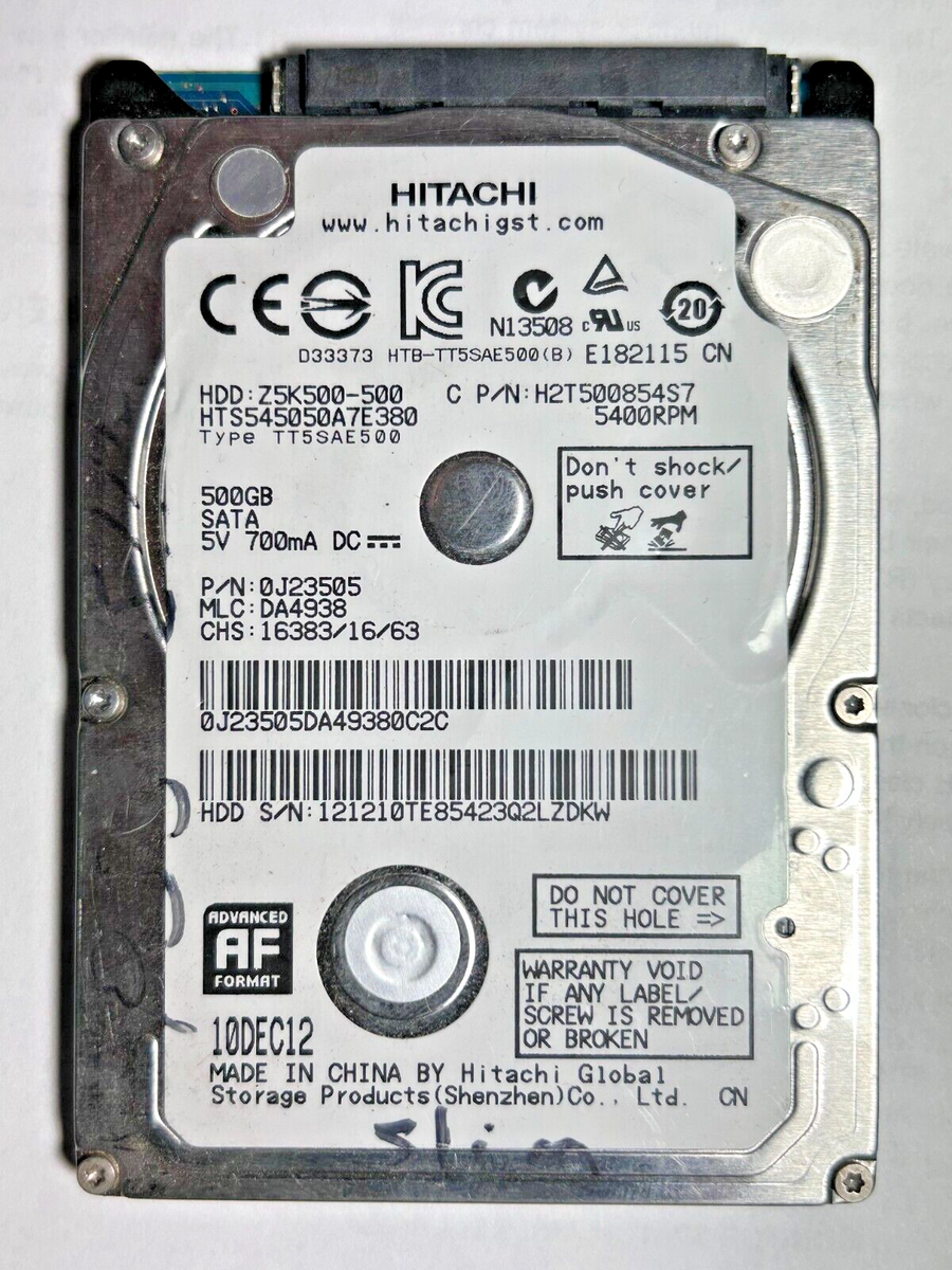 Original Sony PlayStation 3 PS3 HDD 500GB Hard Drive Hitachi 2.5