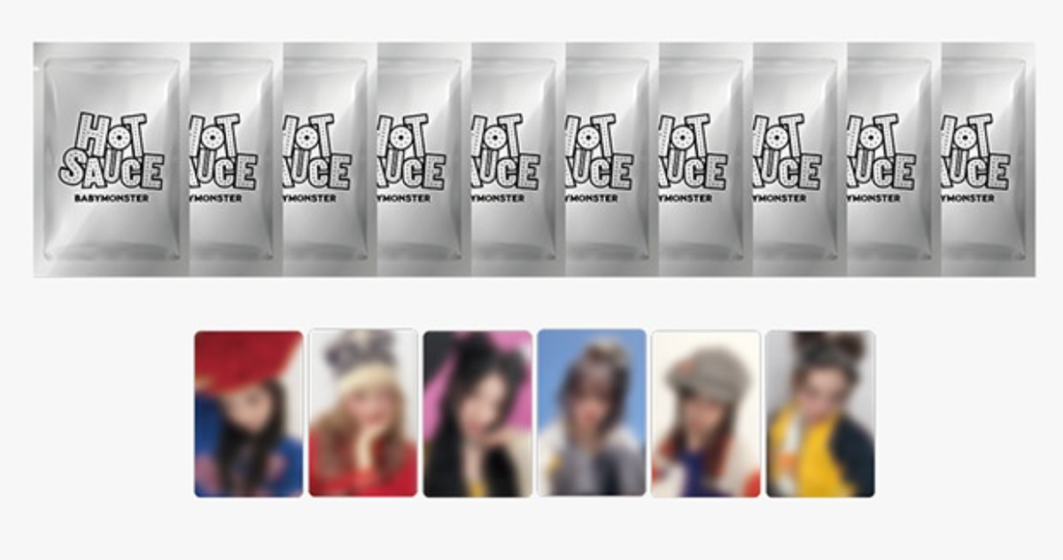 BABYMONSTER HOT SAUCE MERCH DROP ONLINE STORE - OFFICIAL PHOTOCARD