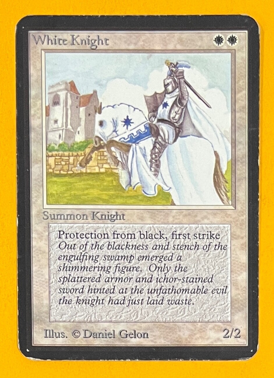 White Knight 1993 Alpha Edition Base Price Guide - Sports Card