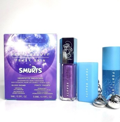 Fenty Beauty Smurfette Smooches Lip Essentials DUO + Keychain