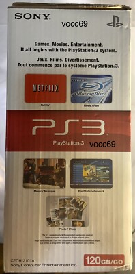 Sony PlayStation 3 - Slim 120GB Black Console 711719801702| eBay
