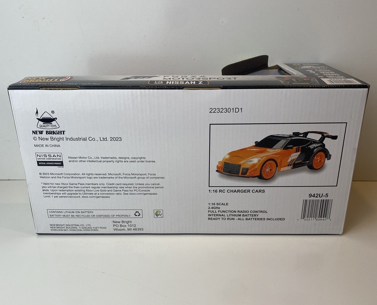 New Bright Nissan Z Forza Motorsport 1:16 RC Car + 1 Month Free