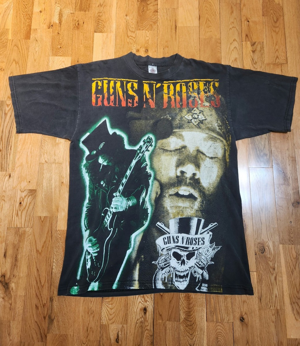 RARE Vintage 90s Resurreccion Guns N Roses Mexican Bootleg AOP T