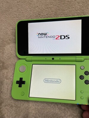New Nintendo 2DS XL LL Minecraft Creeper Console Stylus Working