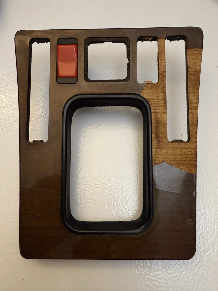 OEM Mercedes W201 190E 190D Center Console Shifter Bezel Zebrano