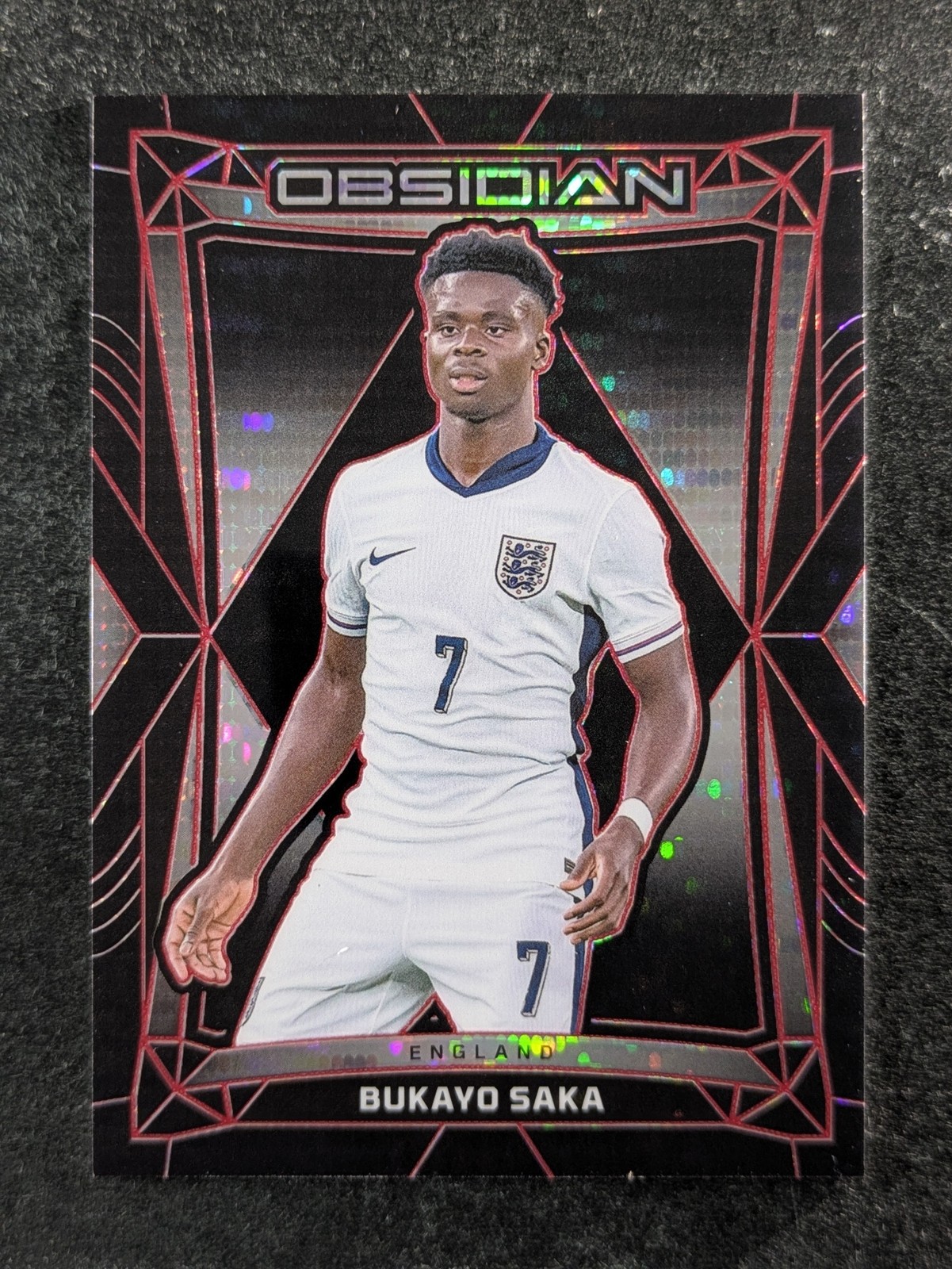 Bukayo Saka 2024 Obsidian #GG-BS Galaxy Gear /199 Price Guide