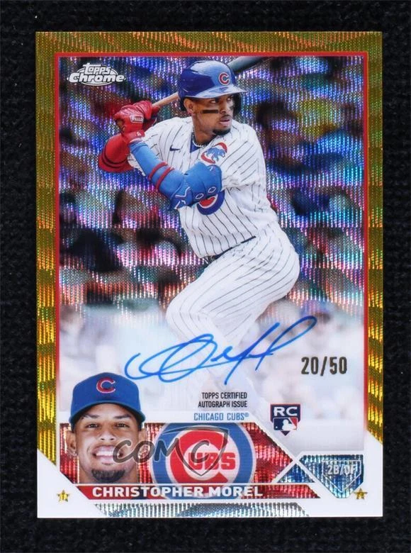 Christopher Morel 2023 Topps Chrome #RA-CMO Rookie Autographs
