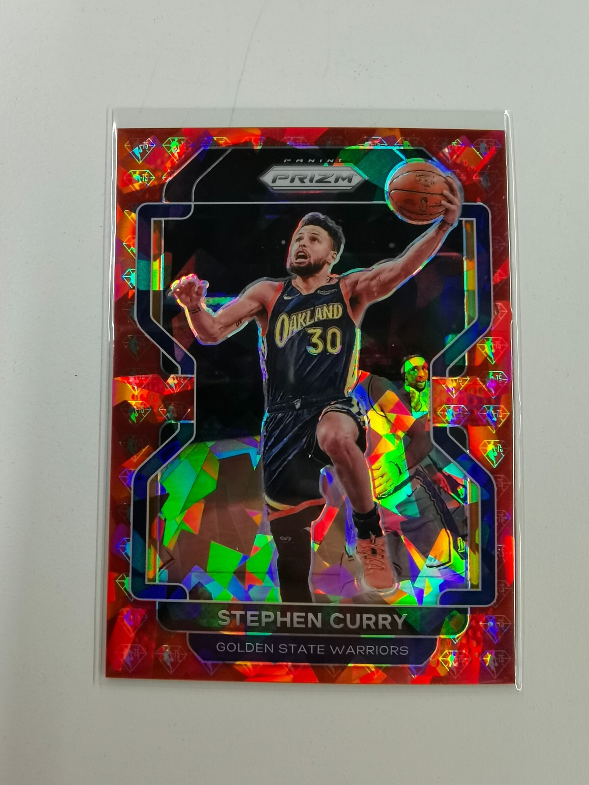 Stephen Curry 2021 Prizm #154 NBA 75th Anniversary Diamond /75