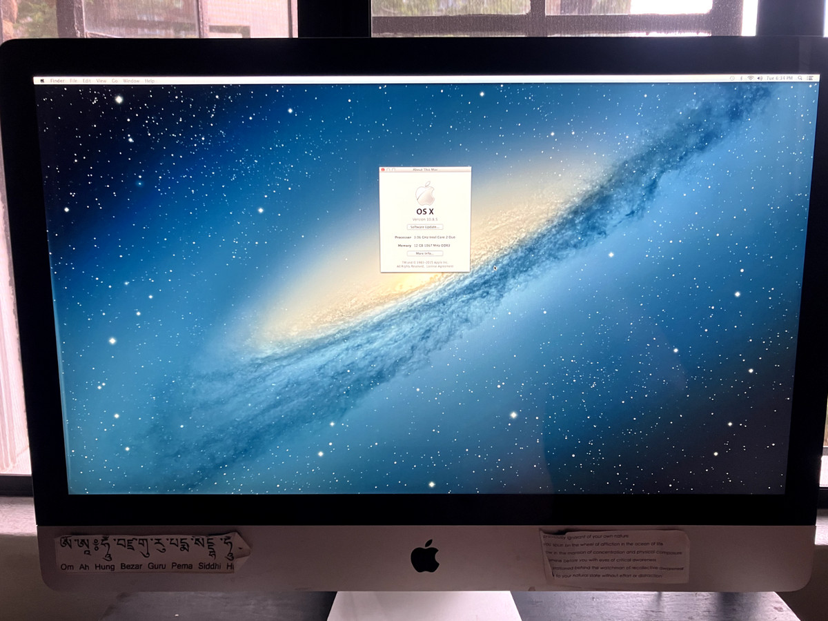 ジャンク] imac 27-inch.Late2009 core i7 2.8GHzメモリ16GB 1TB HDD
