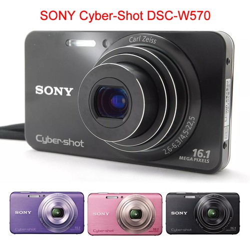 Sony Cyber-shot DSC-W570 16.1MP Digital Camera 5x Zoom with