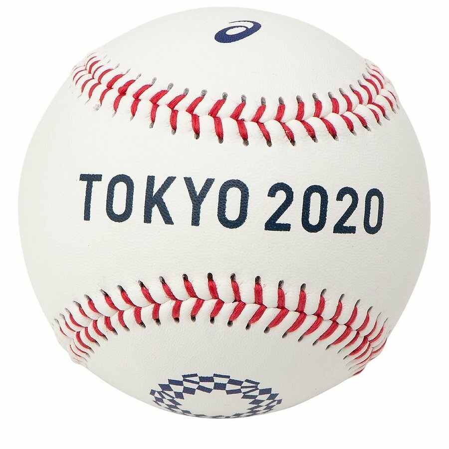 Tokyo 2020 Olympic ASICS baseball Commemorative Ball White Natural