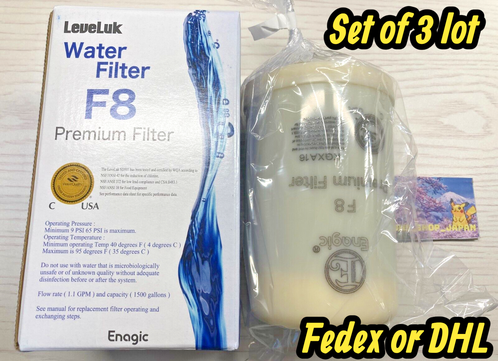 Leveluk F8 Filter for Kangen K8 Water Ioniser Machine Made by