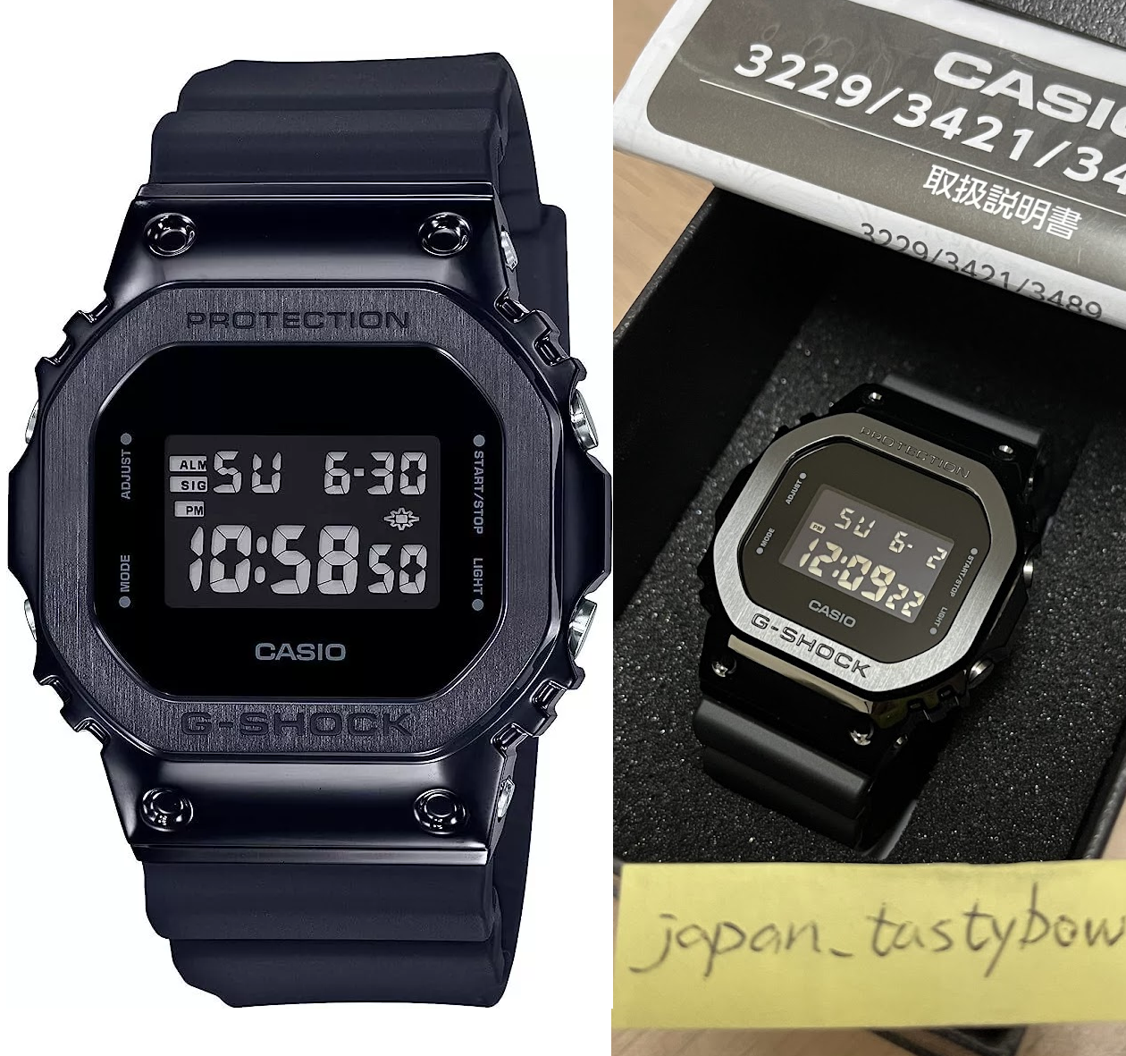 Casio G-SHOCK GM-5600B-1JF Digital Stainless Steel Bezel Men's GM