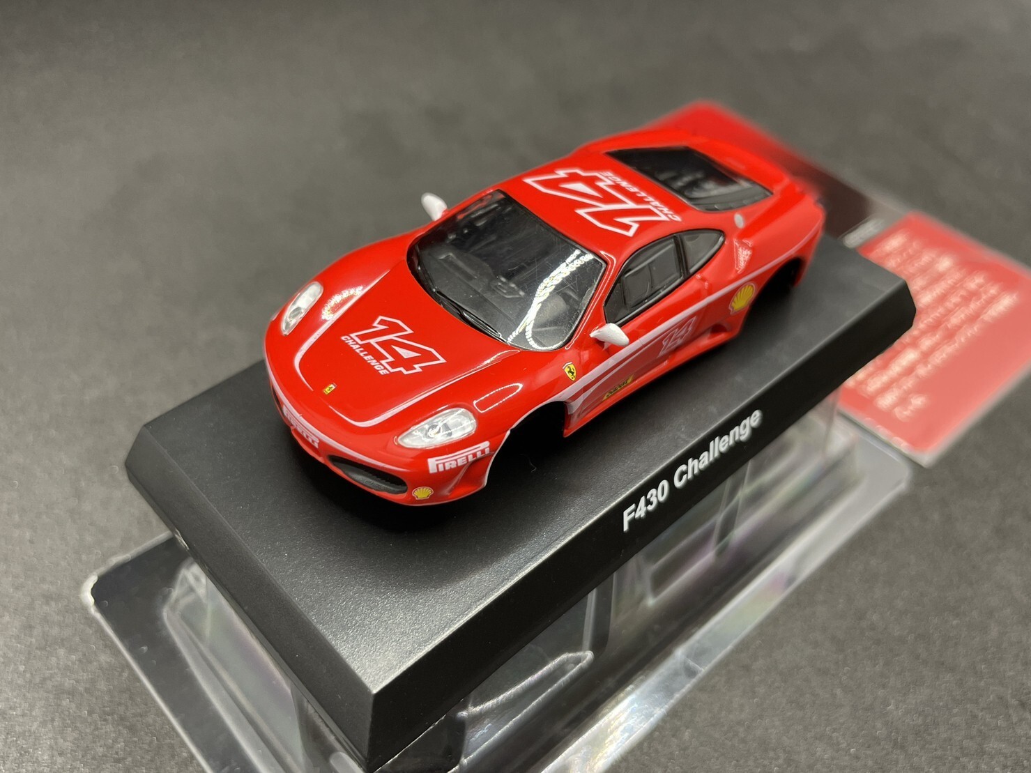 Kyosho 1/64 Ferrari collection 4 F430 Challenge red #14 Diecast