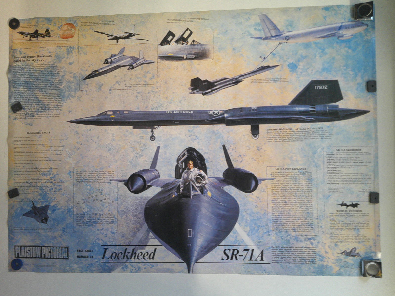 PLAISTOW PICTORIAL #C118 PICTORIAL FACTSHEET #14 SR-71 BLACKBIRD