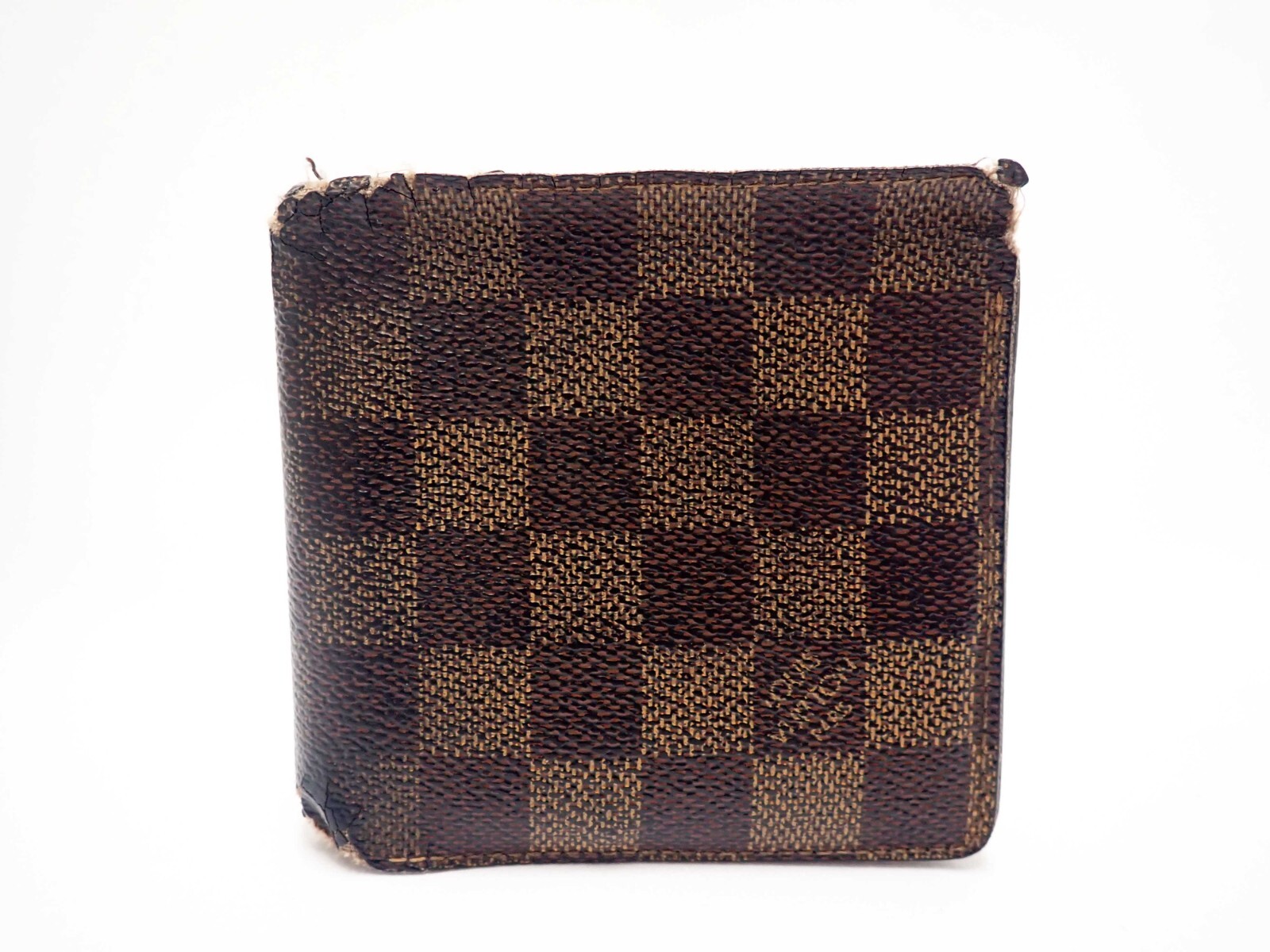 LOUIS VUITTON Damier Ebene Wallet Bi-fold Browns Marco N61675