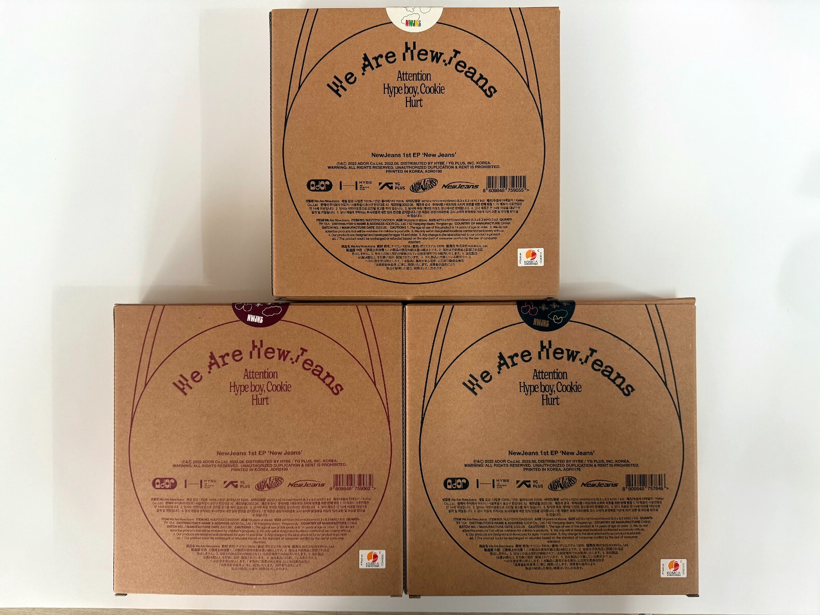 3 VERSION FULL SET) NewJeans - 1st EP New Jeans Bag LIMITED