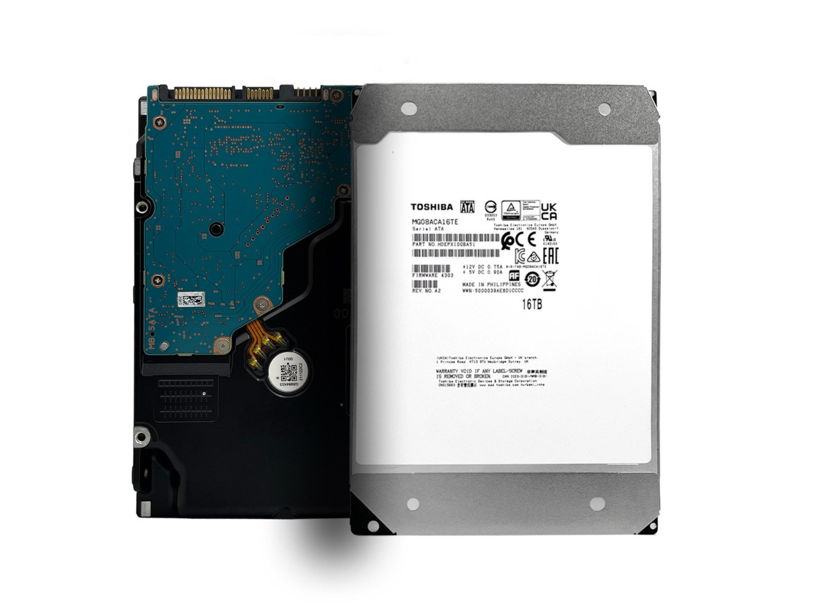 Toshiba 16TB MG08ACA16TE 512MB 7200RPM SATA 6.0Gb/s 3.5