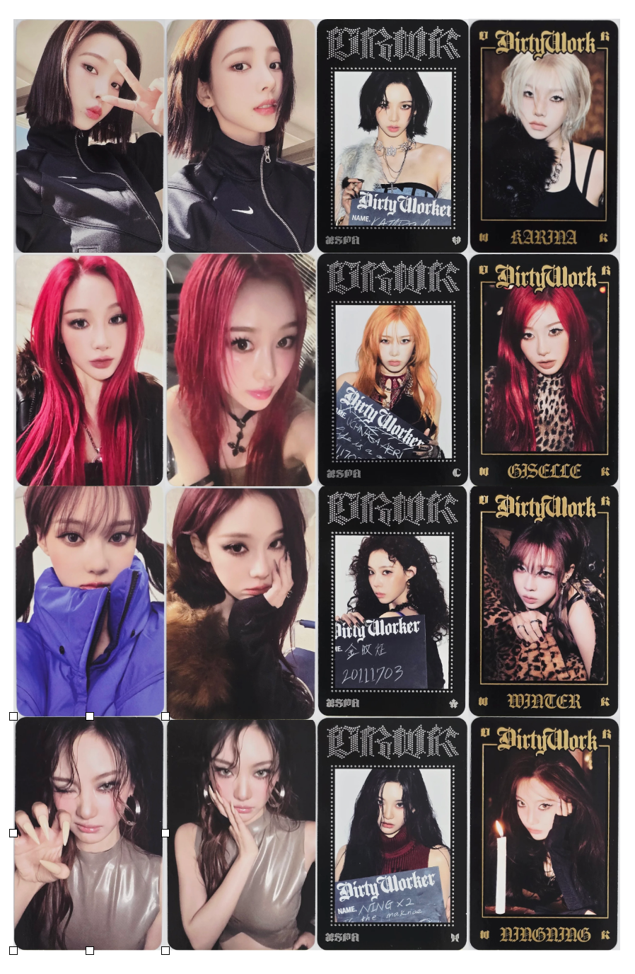 AESPA] Dirty Work Pop-Up MD Random Trading Card | eBay