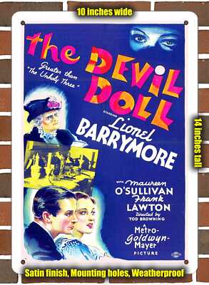 Metal Sign - 1936 The Devil Doll Movie - 10x14 inches | eBay
