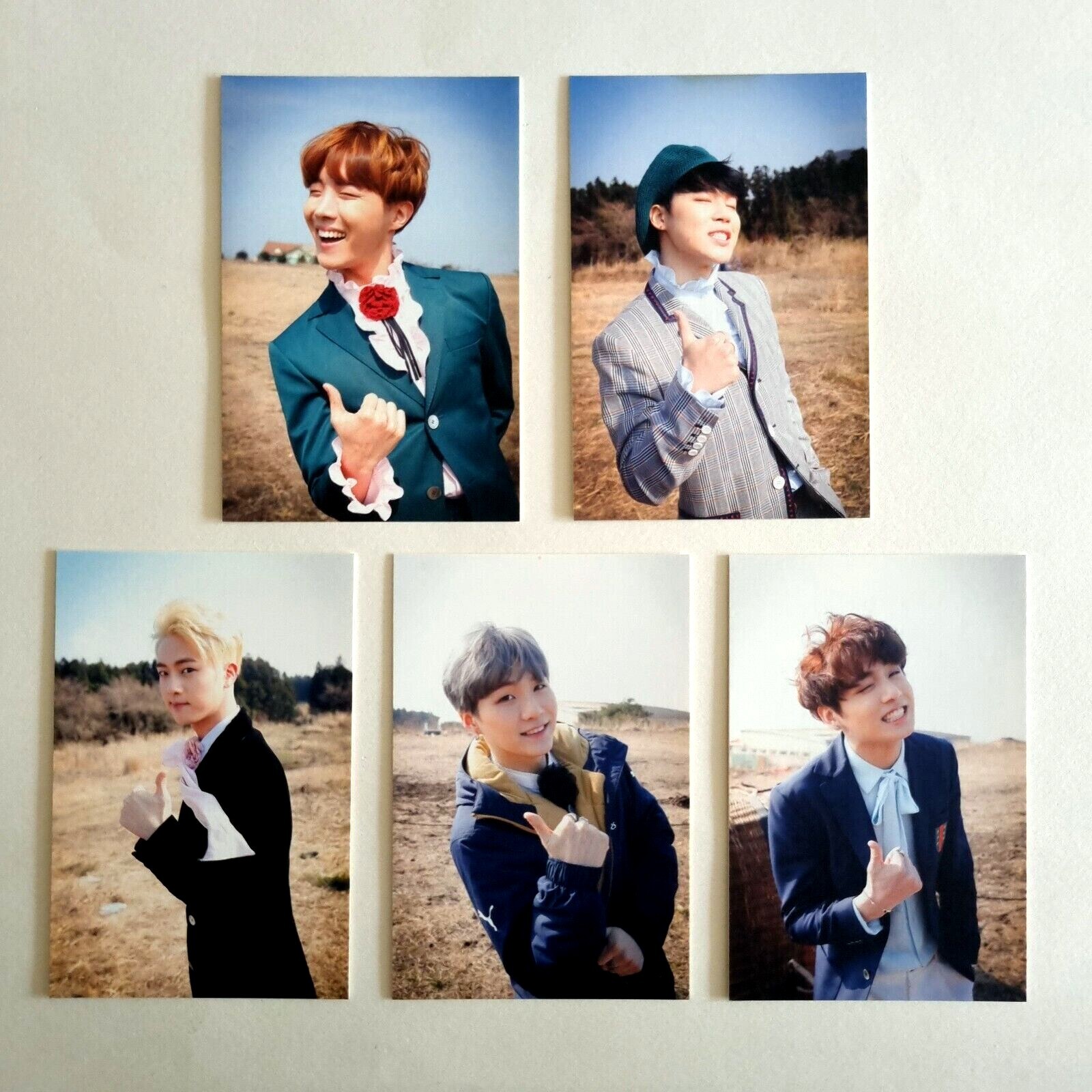 BTS Fire Broadcast Official Photocard Young Forever Jin Suga Jimin