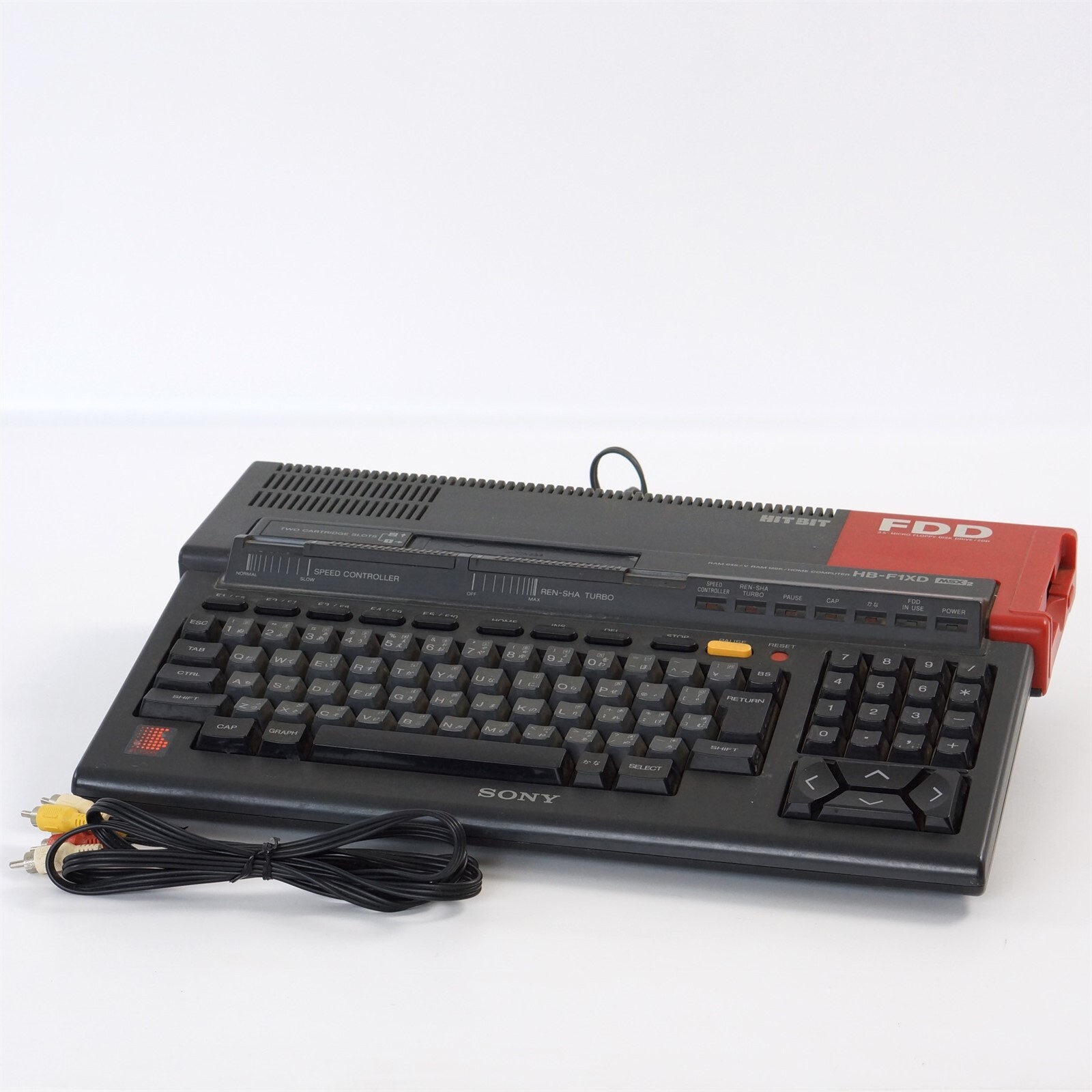 MSX2 SONY HB-F1XD HIT BIT Computer Tested Controller port A is