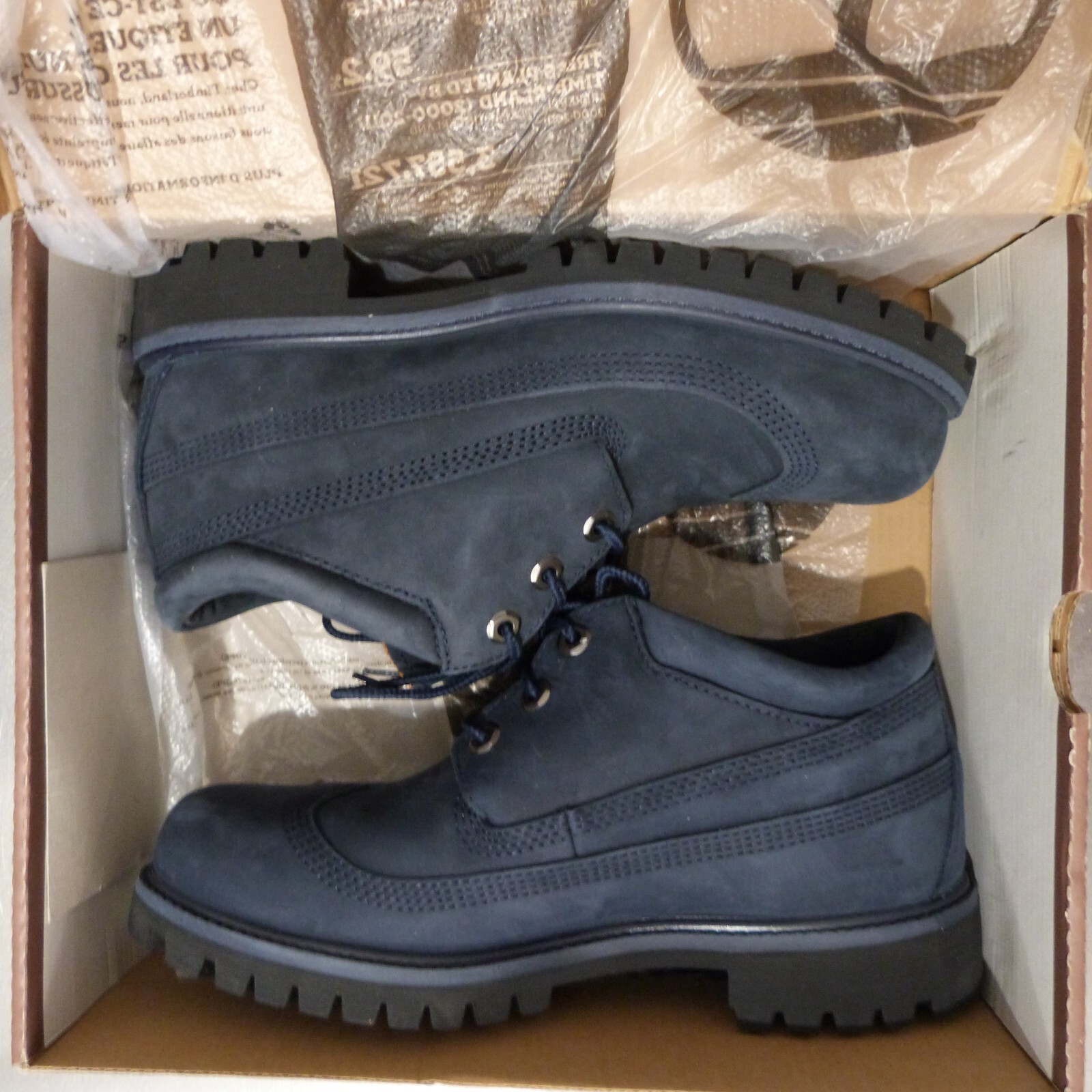 Timberland x Engineered Garments A1R6E Navy Oxford Brogues US