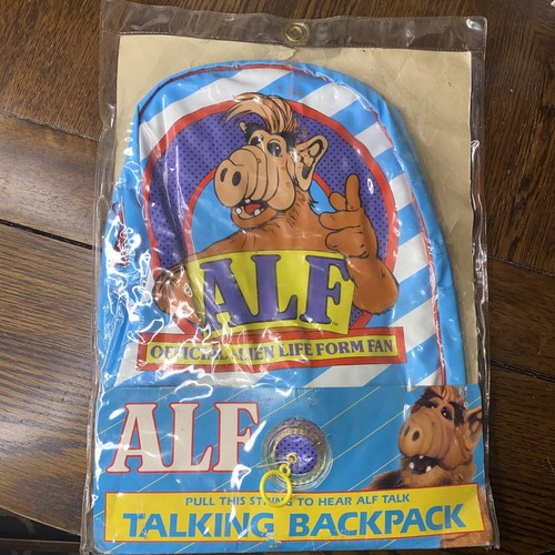 Vintage 1987 Talking ALF Alien Life Form TV Show Child's BackPack