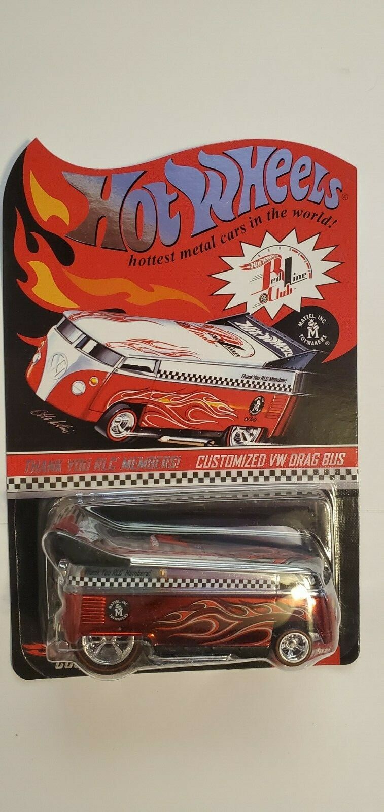 hotwheels thank you rlc members customized vw drag bus | eBay