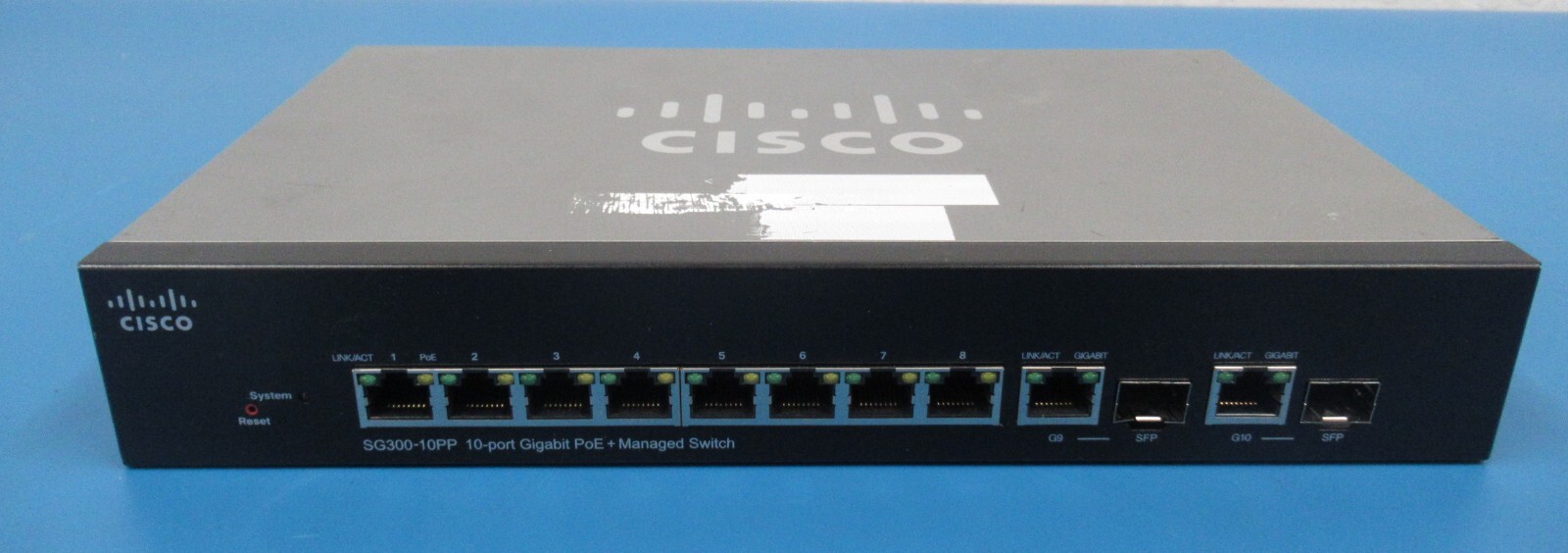 Cisco SG300-10PP 10-port Gigabit PoE + Managed Switch | eBay