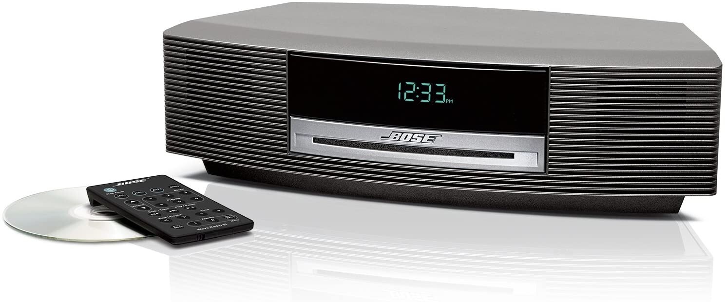 Bose Wave Music System CD Player AM/FM Radio w Bluetooth (Titanium