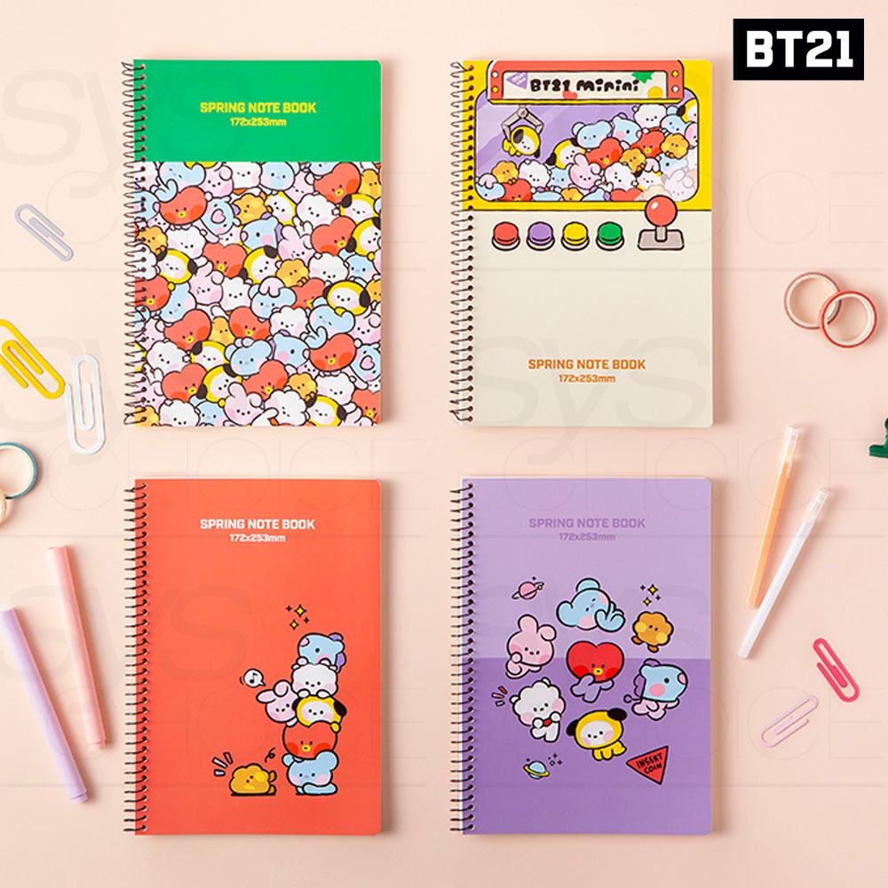 BTS BT21 Official Authentic Goods Spring Note Book minini Ver 172