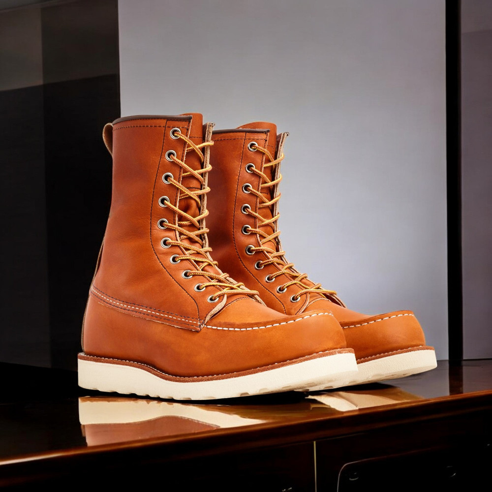 0877] MENS RED WING CLASSIC MOC 8-INCH BOOT | eBay