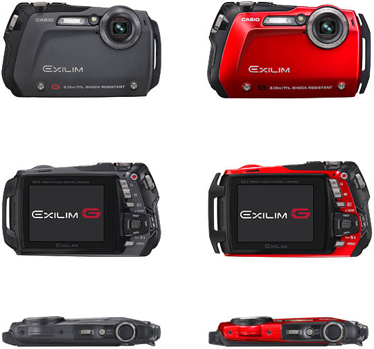 耐衝撃性能を備えたデジカメとしては世界最薄19.9mmの「EXILIM G