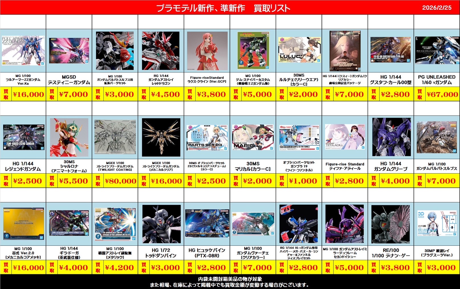 酒々井店・湾岸習志野店・松戸店】ガンプラ買取情報！ – ゲーセンも