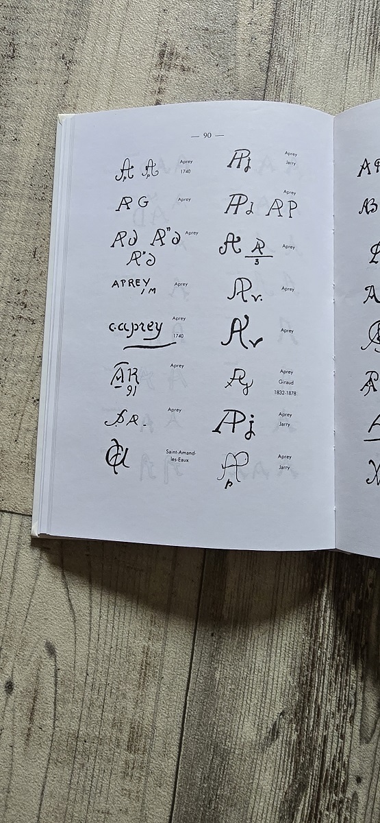 Livre marque et signatures de la Faïence Française. - Antiquités