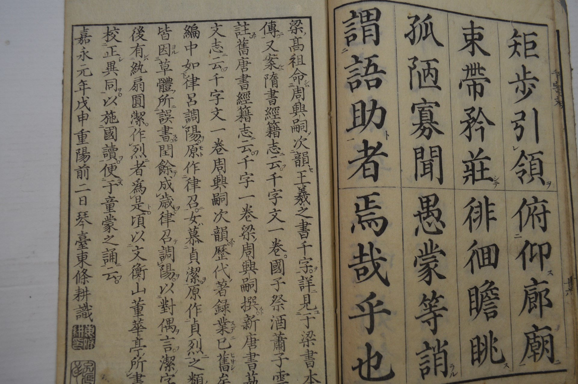 江戸期書道 和本 校正千字文 東条耕 周興嗣 古文書 | 水たま書店BLOG
