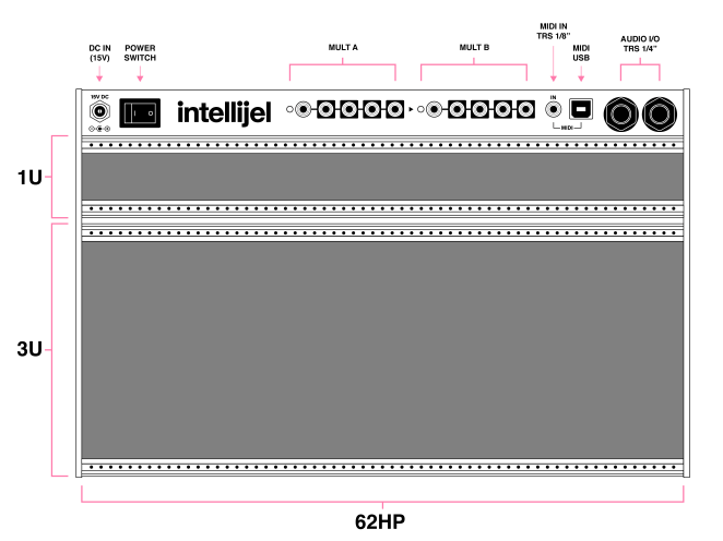 4U Palette Case - intellijel